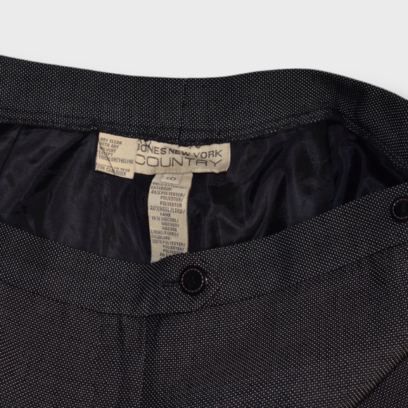 Jone New York Vintage Tailored Birds Eye Wide Leg Pants - Picture 6 of 6